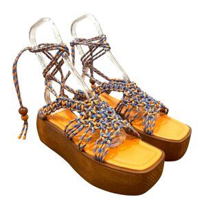 The Odells Braided Platform Sandals Size 40 Pre-Loved